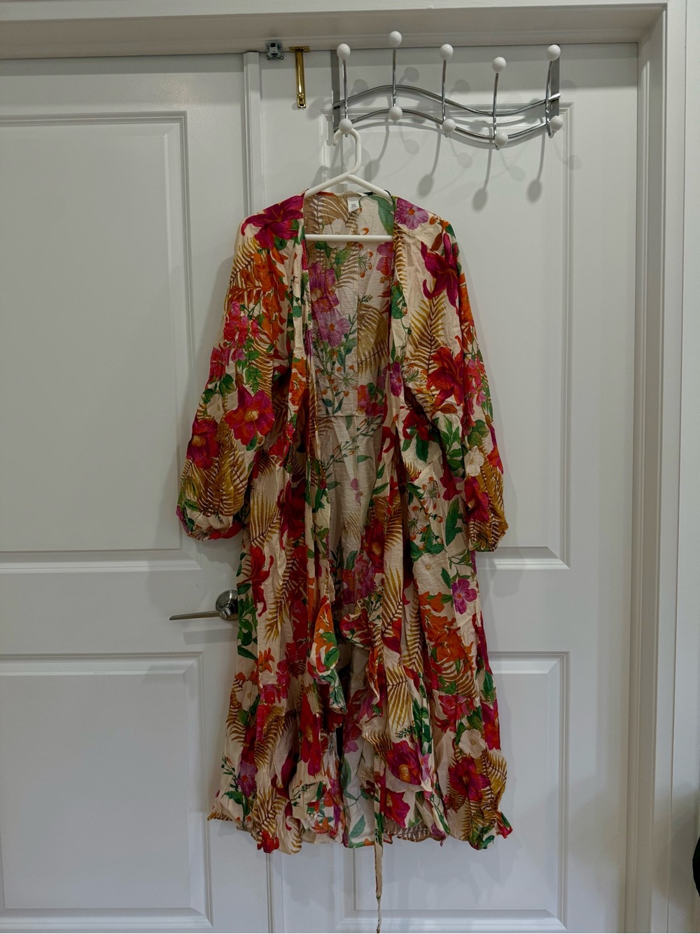 Plus Size H&M Floral Tropical Maxi Wrap Dress